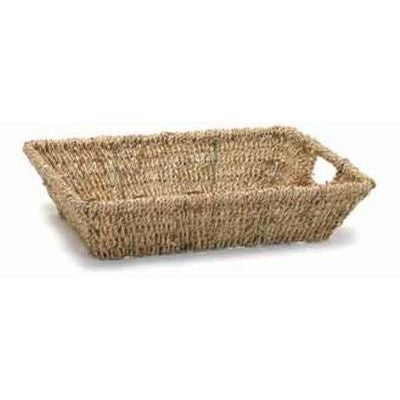 Rectangle Seagrass Tray with Cutout Handles