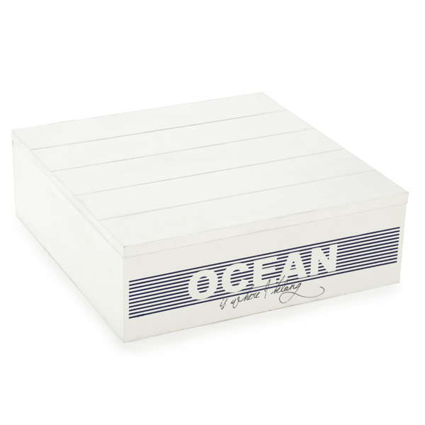 White Ocean Storage Box