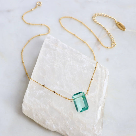 Mesa Blue Aquamarine Quartz Necklace