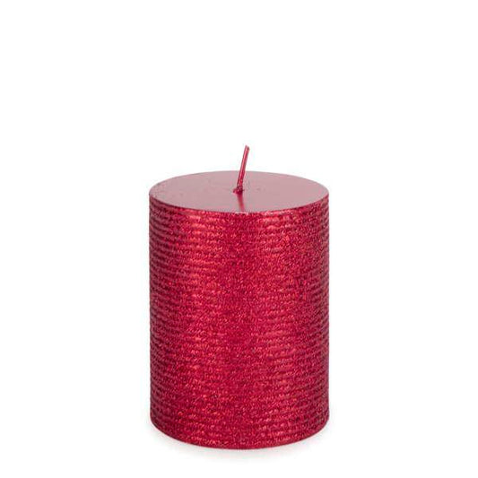 Red Glitter 4" Candle