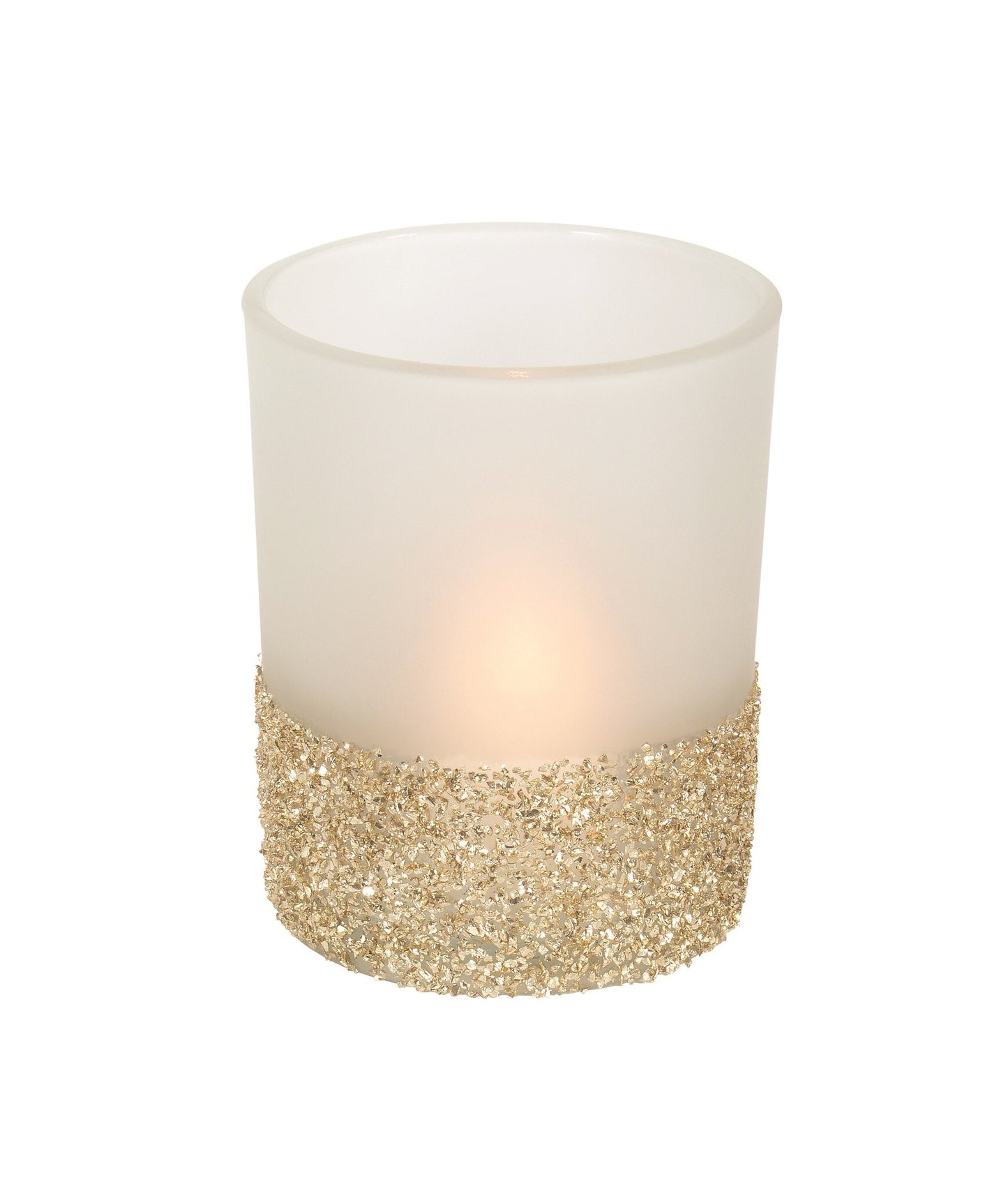 Candle Holder Frost/Glitter Large