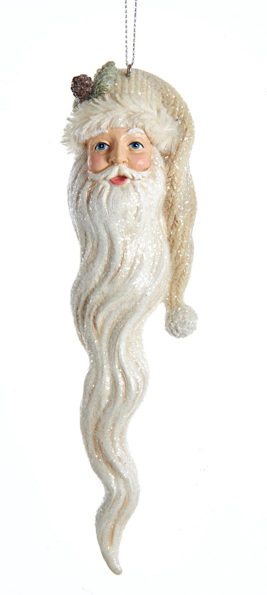 Orn 7" Resin Long Beard Santa Head