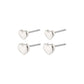 PE Afroditte Recycled Heart 2-in-1 Set Silver