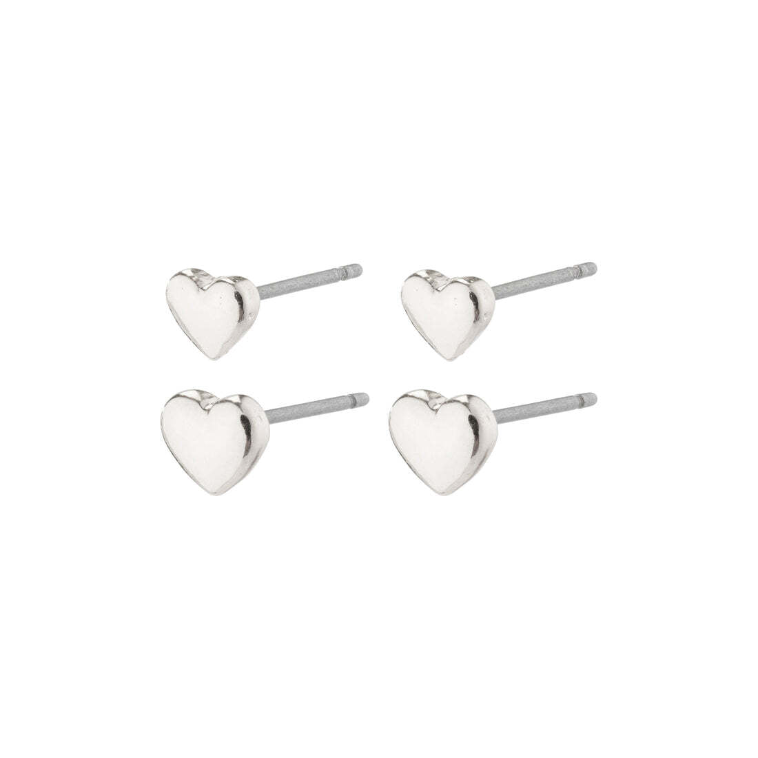 PE Afroditte Recycled Heart 2-in-1 Set Silver