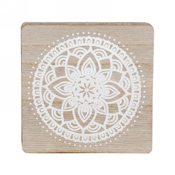 Set/6 Assorted Coasters in White & Natural