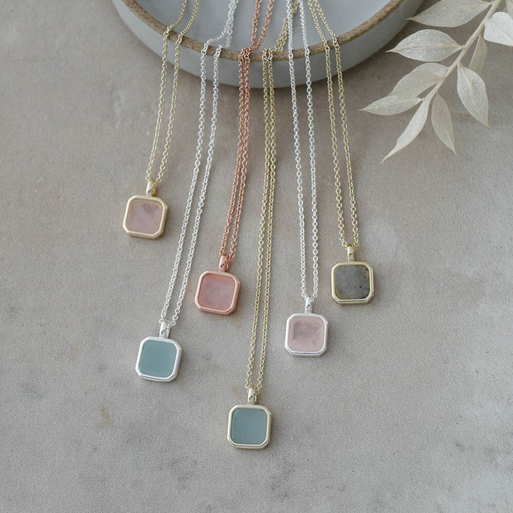 Glee Necklace Florence Silver Amazonite