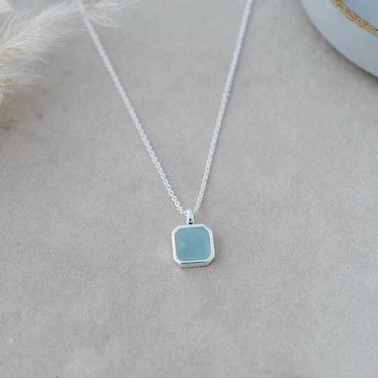 Glee Necklace Florence Silver Amazonite