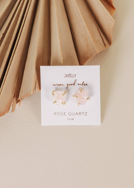 JK Gemstone - Rose Quartz - Earring
