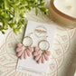 Clay by Day Speckled Pink Scallop Dangle Earring